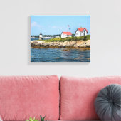 Ram Island Lighthouse, Maine Wrapped Canvas Print (Insitu (Woonkamer))