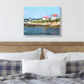 Ram Island Lighthouse, Maine Wrapped Canvas Print (Insitu (Slaapkamer))