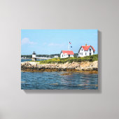 Ram Island Lighthouse, Maine Wrapped Canvas Print (Voorkant)