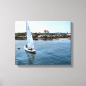 Ram Island Lighthouse, Maine Wrapped Canvas Print (Voorkant)