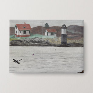 Ram Island Maine Button