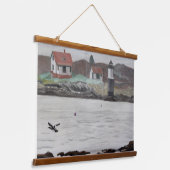 Ram Island Maine Hangend Wandkleed (Gebogen)