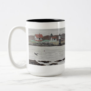 Ram Island Maine Tweekleurige Koffiemok