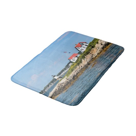 Ram Island Vuurtoren, Maine Bath Mat (Gekanteld)