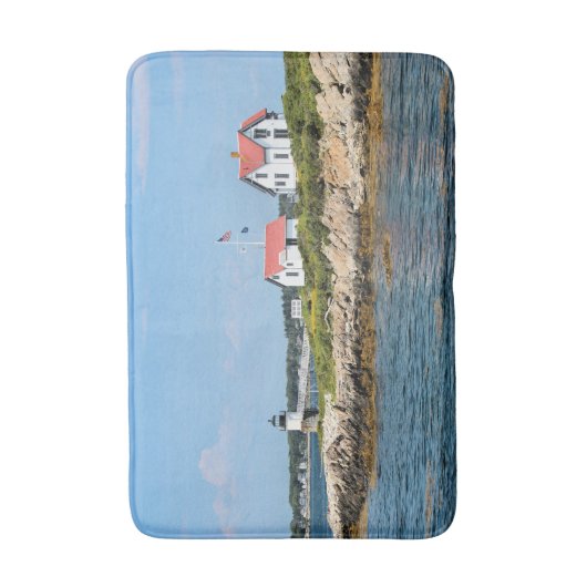 Ram Island Vuurtoren, Maine Bath Mat (Voorkant Verticaal)