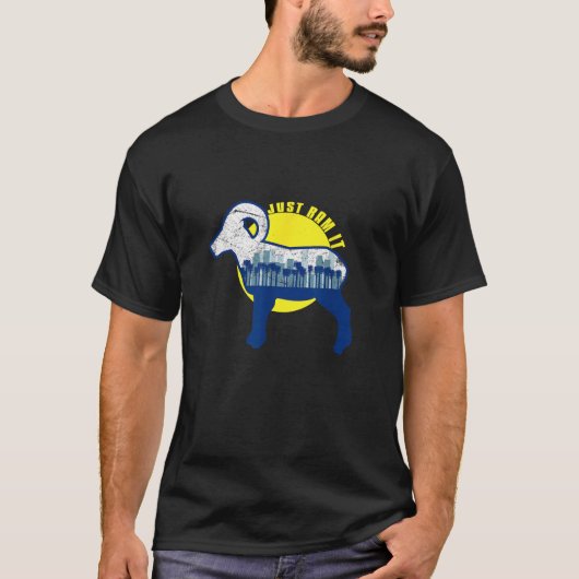 Ram it Funny Rams Schilderachtig T-shirt (Voorkant)