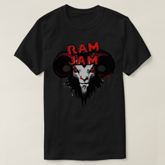 Ram Jam 70s  muziek Fan Art T-shirt (Design voorkant)