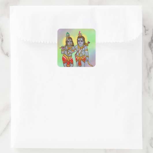 Ram & Krishna Sticker (Tas)