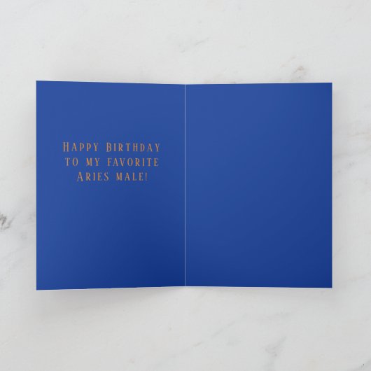 Ram Man Verjaardag Kaart (Binnen)