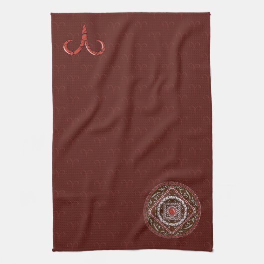 Ram Mandala Handdoek (Verticaal)