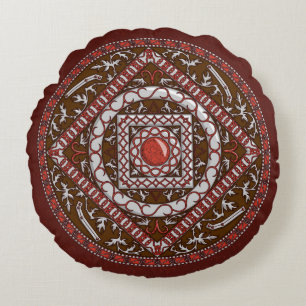 Ram Mandala Ronde Kussen