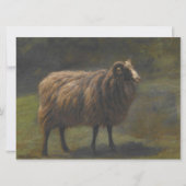 Ram (Mannelijk Schaap) op het Boerderij (door Rosa Kaart (Voorkant)