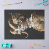  Ram Masker Masquerade Kostuum Decoupage Tissuepapier (Craft)