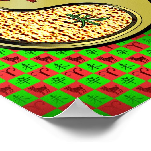 Ram & metalen geit poster (Hoek)