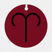 Ram Metalen Ornament (Voorkant)