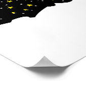 Ram op Space Mountain | Kosmische Silhouet Poster (Hoek)