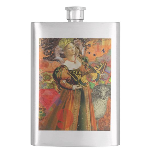 Ram Orange Vrouw: Gotische Ram Antieke Kunst Colla Flacon (Voorkant)