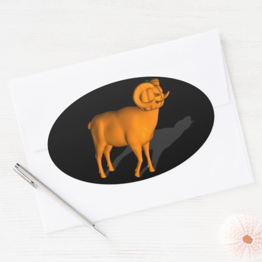 Ram Ovale Sticker (Envelop)