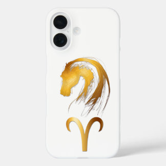 Ram Paard Chinese Westerne Astrologie I i iPhone 16 Hoesje