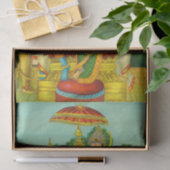 Ram Panchayatan Embellised door Raja Ravi Varma Tissuepapier (Geschenk)