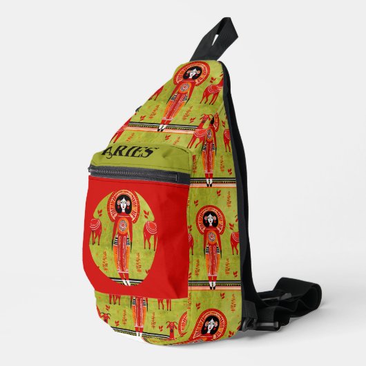 Ram Prinses Printen Gesneden Naaizak Sling Bag (Rechterhoek)