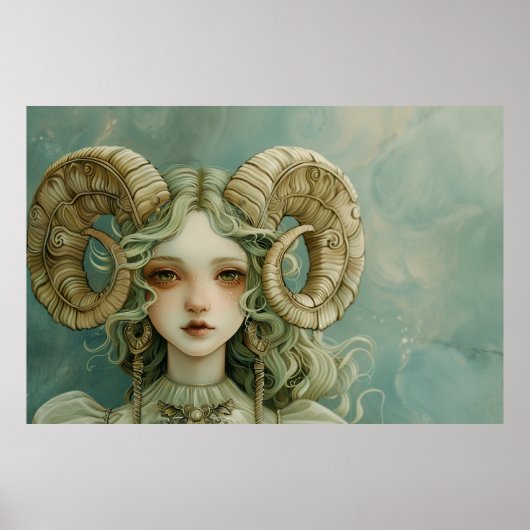 Ram Ram Meisje Magisch Realisme Forestcore Poster (Voorkant)