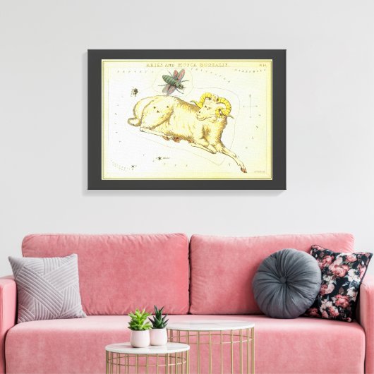 Ram Ram,  sterrenbeeld, Urania's Mirror Canvas Afdruk (Insitu (Woonkamer))