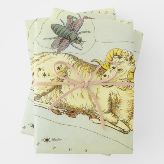 Ram Ram, sterrenbeeld, Urania's Mirror Inpakpapier Vel (In situ)