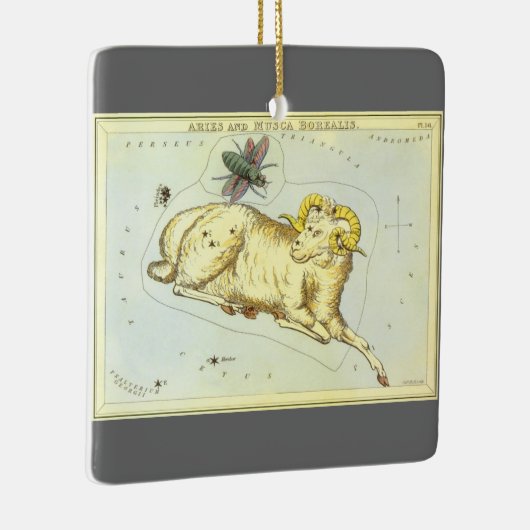 Ram Ram,  sterrenbeeld, Urania's Mirror Keramisch Ornament (Rechts)