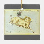 Ram Ram,  sterrenbeeld, Urania's Mirror Keramisch Ornament (Achterkant)