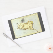 Ram Ram,  sterrenbeeld, Urania's Mirror Rechthoekige Sticker (Envelop)
