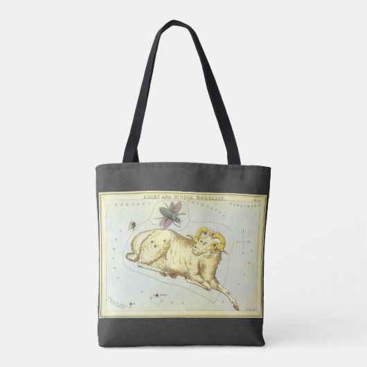 Ram Ram, sterrenbeeld, Urania's Mirror Tote Bag (Achterkant)