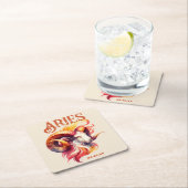 Ram Ram Waterverf sterrenbeeld Aangepaste Verjaard Kartonnen Onderzetters (Insitu)