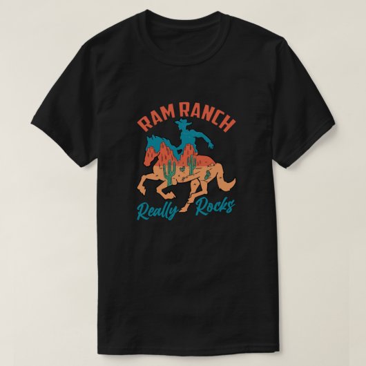 Ram Ranch Rocks T-shirt (Design voorkant)