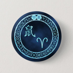 Ram/rat Ronde Button 5,7 Cm