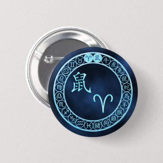 Ram/rat Ronde Button 5,7 Cm (Voorkant /achterkant)