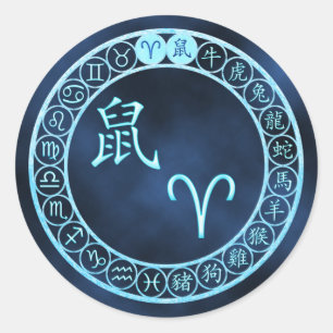 Ram/rat Ronde Sticker