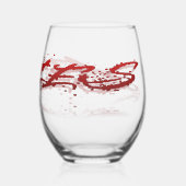 Ram-reflectie Wijnglas Zonder Voet (Achterkant)