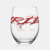 Ram-reflectie Wijnglas Zonder Voet (Links)