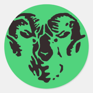 Ram Ronde Sticker