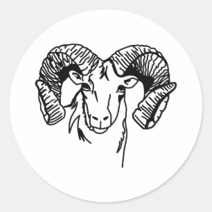 Ram Ronde Sticker