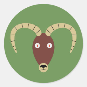 Ram Ronde Sticker