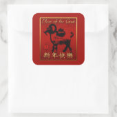 Ram Schaap Geit Jaar Chinees Groet Vierkante Stick Vierkante Sticker (Tas)