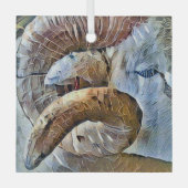 RAM SCHAPENDIER BOERDERIJ GLAS ORNAMENT (Voorkant)