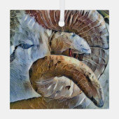 RAM SCHAPENDIER BOERDERIJ GLAS ORNAMENT (Achterkant)