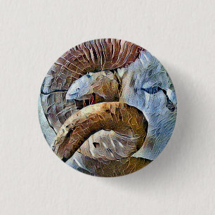 RAM SCHAPENDIER BOERDERIJ RONDE BUTTON 3,2 CM