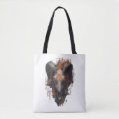 Ram Schedel Occulte Stoomtech Donkere Kunst Boodsc Tote Bag (Voorkant)