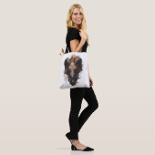 Ram Schedel Occulte Stoomtech Donkere Kunst Boodsc Tote Bag (Op model)