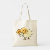 Ram Sheep Canvas tas (Achterkant)