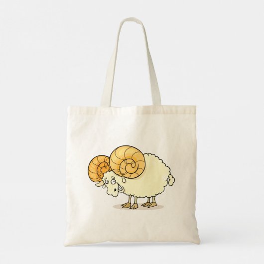 Ram Sheep Canvas tas (Achterkant)